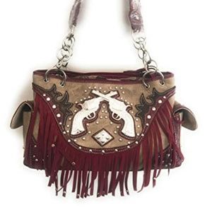 Conceal and Carry Pistols and Fringe Handbag